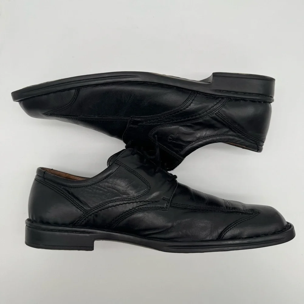 Josef Seibel Douglas Black Leather Oxford Size 45/11-11.5